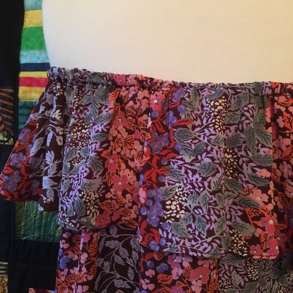 Anthropologie Maeve Off Shoulder Ruffle Top Small - Picture 4 of 8